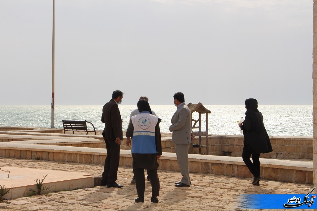 نظارت‌ها در ساحل بوشهر برای عدم تجمع و نصب چادر افزایش میابد